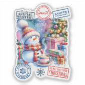 サンタ・クリスマスステッカー シール (正面)