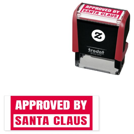 サンタ・クリスマスセルフインキング・スタンプによって承認 セルフインキングスタンプ (インサイチュ)