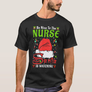 サンタ クリスマスパジャマ 看護師に優しくね クリスマス Tシャツ