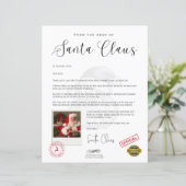 サンタ・クリスマスパーソナライズされたおもしろいからの手紙 (スタンド正面)