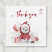 サンタ・クリスマスベビーシャワー フェイバータグ (裏面)