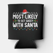 サンタ・クリスマスホリで生意気な生活を送る可能性が高い 缶クーラー (正面)