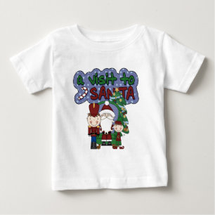 サンタ・クリスマスホリデーへの訪問 ベビーTシャツ