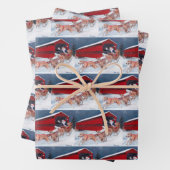 サンタ・クリスマスラップ付きサックス・ブリッジ/グレイハウンズ ラッピングペーパーシート (インサイチュ)