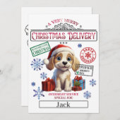 サンタ・クリスマス公式ニスリスト証明書 招待状 (正面/裏面)