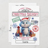 サンタ・クリスマス公式ニスリスト証明書 招待状 (正面/裏面)