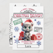 サンタ・クリスマス公式ニスリスト証明書 招待状 (正面/裏面)