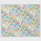 サンタ・クリスマス切手コレクション ラッピングペーパー (フラット)