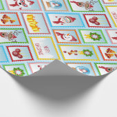 サンタ・クリスマス切手コレクション ラッピングペーパー (角)