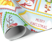 サンタ・クリスマス切手コレクション ラッピングペーパー (ロールコーナー)