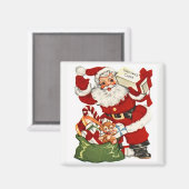 サンタ&クリスマス応援ヴィンテージマグネット マグネット (正面/裏面)