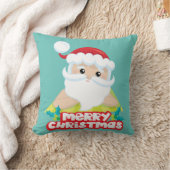 サンタ・クリスマス日光浴 クッション (ブランケット)