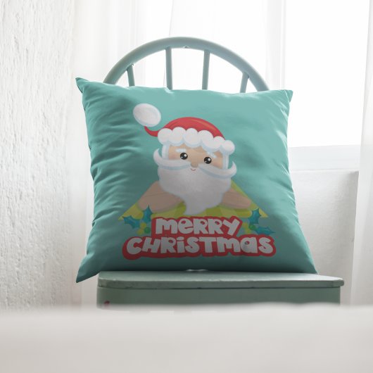 サンタ・クリスマス日光浴 クッション