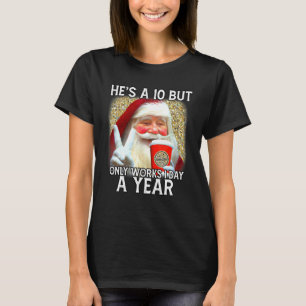 サンタ クリスマス コーヒー クラウス 女性 Xmas かわいい 休日 Tシャツ