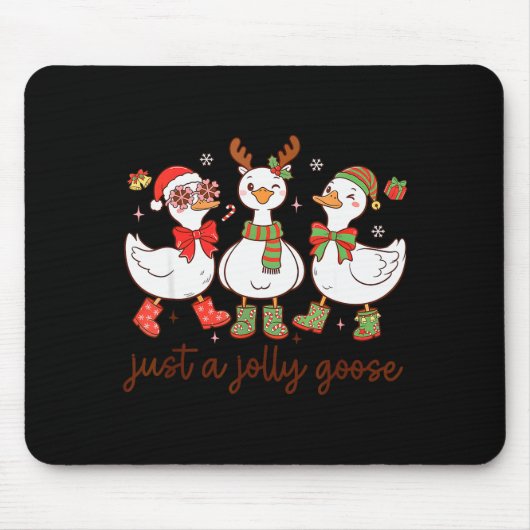 サンタ クリスマス ゴース ただの陽気なゴース 子ども 男の子 マウスパッド (正面)