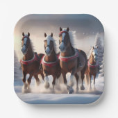 サンタ・クリスマス・スノーウマ ペーパープレート (正面)