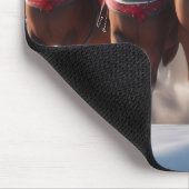 サンタ・クリスマス・スノーウマ マウスパッド (コーナー)