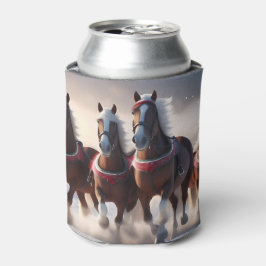 サンタ・クリスマス・スノーウマ 缶クーラー