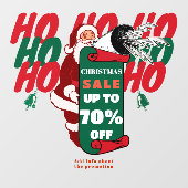 サンタ クリスマス ビジネス セール プロモーション 広告 ウィンドウサイン (シート)