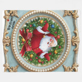 サンタ クリスマス フリースブランケット (正面(横))