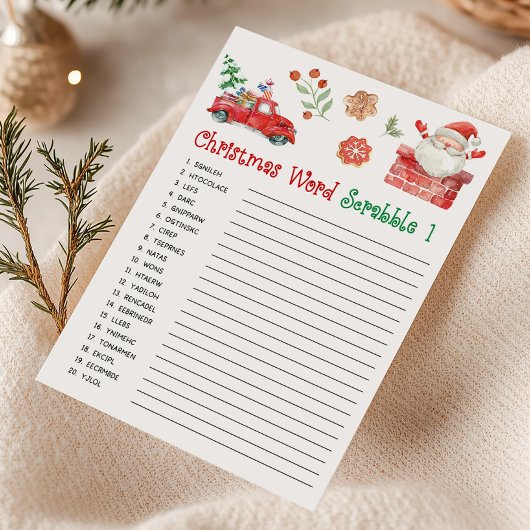 サンタ クリスマス ワード スクラブル ゲーム