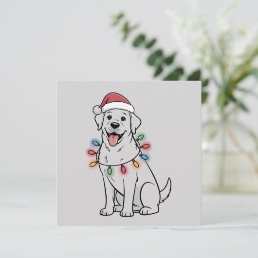 サンタ クリスマス 犬好き ラブラドールレトリバー ママ (スタンド正面)