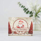 サンタ、クリスマス、祝日はがき シーズンポストカード (スタンド正面)