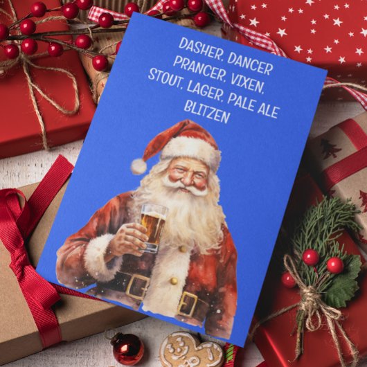 サンタ クリスマス 面白いトナカイの名前 ビール