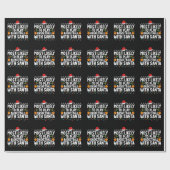 サンタ・クリスマ遊でバスケットボールをする可能性が最も高い ラッピングペーパー (フラット)