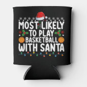 サンタ・クリスマ遊でバスケットボールをする可能性が最も高い 缶クーラー (正面)