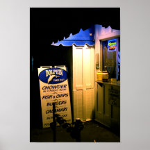 サンタ・クルスで夜にイルカが現れる