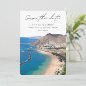 サンタ・クルス・デ・テネリフェSpain Wedding Save the Date 招待状 (スタンド正面)
