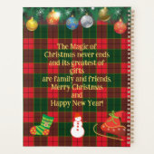 サンタ・クロースはトナカイが率いる木馬に乗っている プランナー手帳 (裏面)