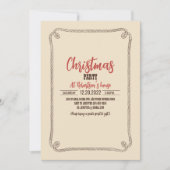 サンタ・クロース・オン・ア・ホース 招待状 (正面)