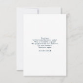 サンタ・クロース・クリスマスを引っ張るトナカイ サンキューカード (裏面)