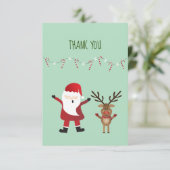 サンタ・クロース・トナカイ・キャンディ・キャン サンキューカード (スタンド正面)