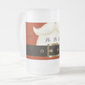 サンタ・クロース フロストグラスビールジョッキ (正面左)