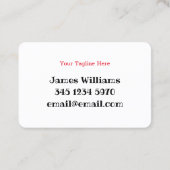 サンタ・グリーティング 名刺 (裏面)