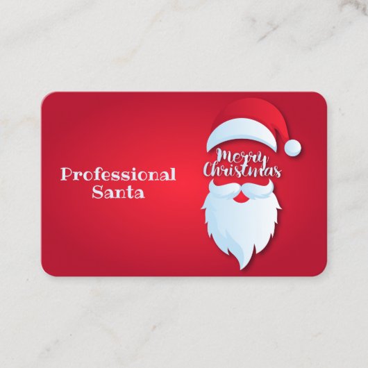 サンタ・グリーティング 名刺 (正面)