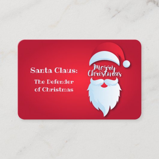 サンタ・グリーティング 名刺 (正面)