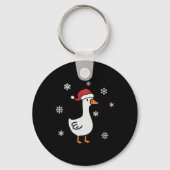 サンタ・グースオンザルーズグースマメリースクリスマス キーホルダー (正面)
