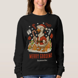 サンタ・グース・アグリー・クリスマス・ホリデー スウェットシャツ