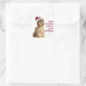 サンタ・コッカー・シール スクエアシール (バッグ)