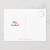 サンタ・ゴールデンドッグのクリスマス願い葉書 ポストカード (裏面)