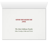 サンタ&ゴールデンレトリエバーパピークリスマスカード (内部横(下))