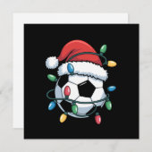 サンタ サッカー ボール スポーツ クリスマス サッカー プレーヤー (正面/裏面)