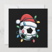 サンタ サッカー ボール スポーツ クリスマス サッカー プレーヤー (正面)