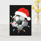 サンタ サッカー LL シャツ メンズ ユース ボーイズ クリスマス パジャ カード (黄色い花)