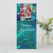 サンタ&サックス、クリスマスジャズパーティーコンサートプログラム 招待状 (スタンド正面)