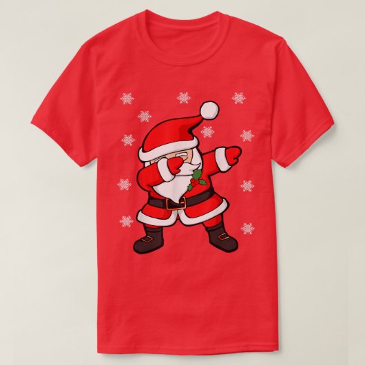 サンタ・サンタクロースおもしろいクリスマス Tシャツ (デザイン正面)